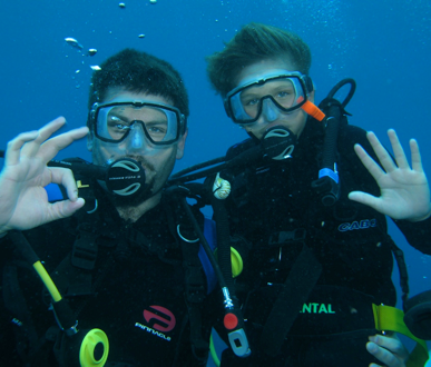 scuba students